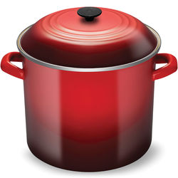 Le Creuset  11.4L Stockpot - Cerise