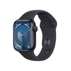 Apple Watch Series9 GPS + Cellular 41mm Midnight Aluminium Case with Midnight Sport Band - M/L