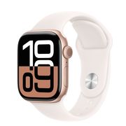 Apple Watch Series 10 GPS 42mm Rose Gold Aluminium Case with Light Blush Sport Band - M/L