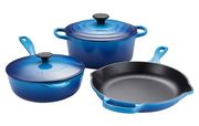 Le Creuset 5 piece Cast Iron Set - Blueberry