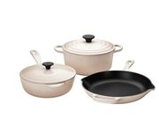 Le Creuset 5 piece Cast Iron Set - Meringue